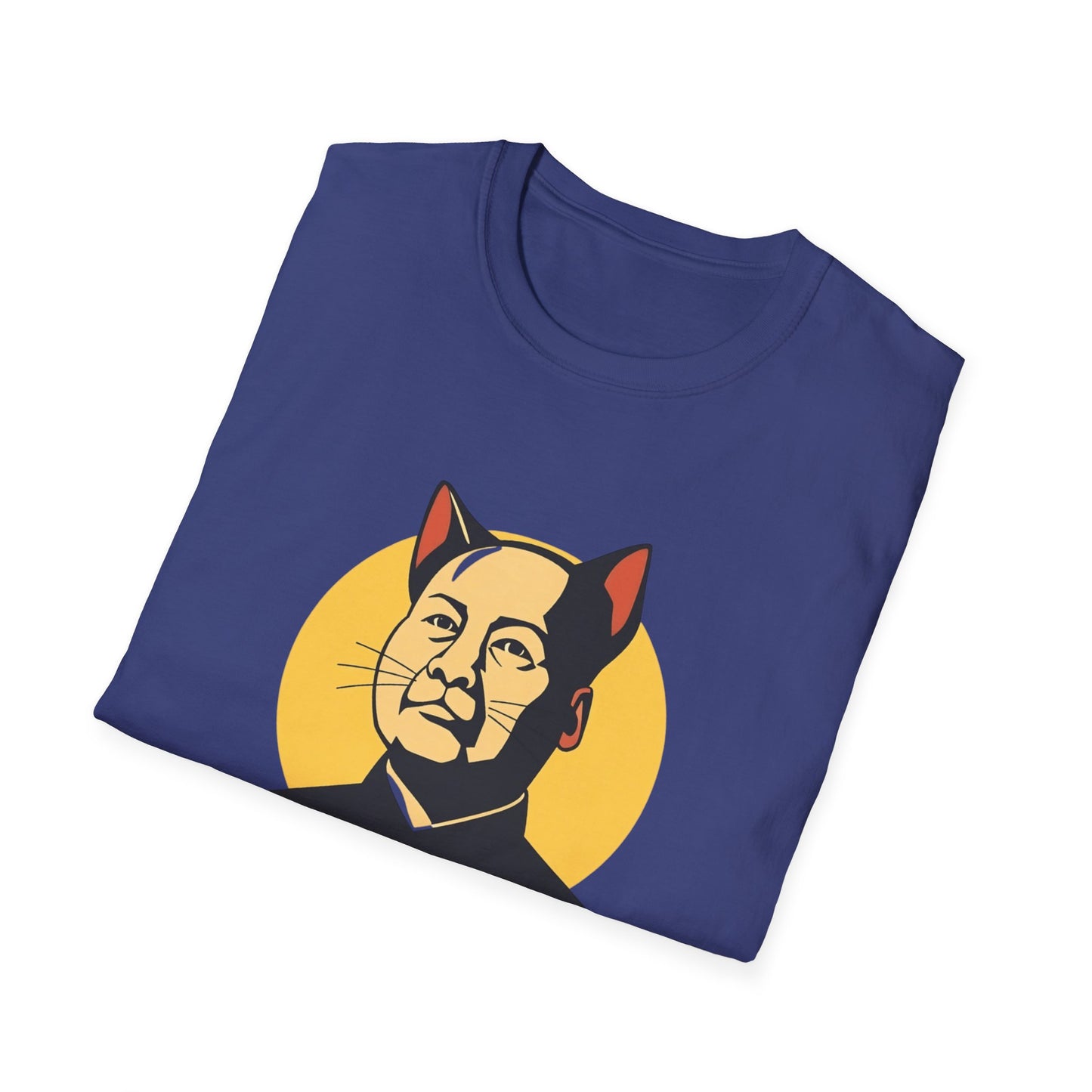 Chairman Meow Unisex Softstyle T-Shirt - Fun Cat Humor Tee for Cat Lovers
