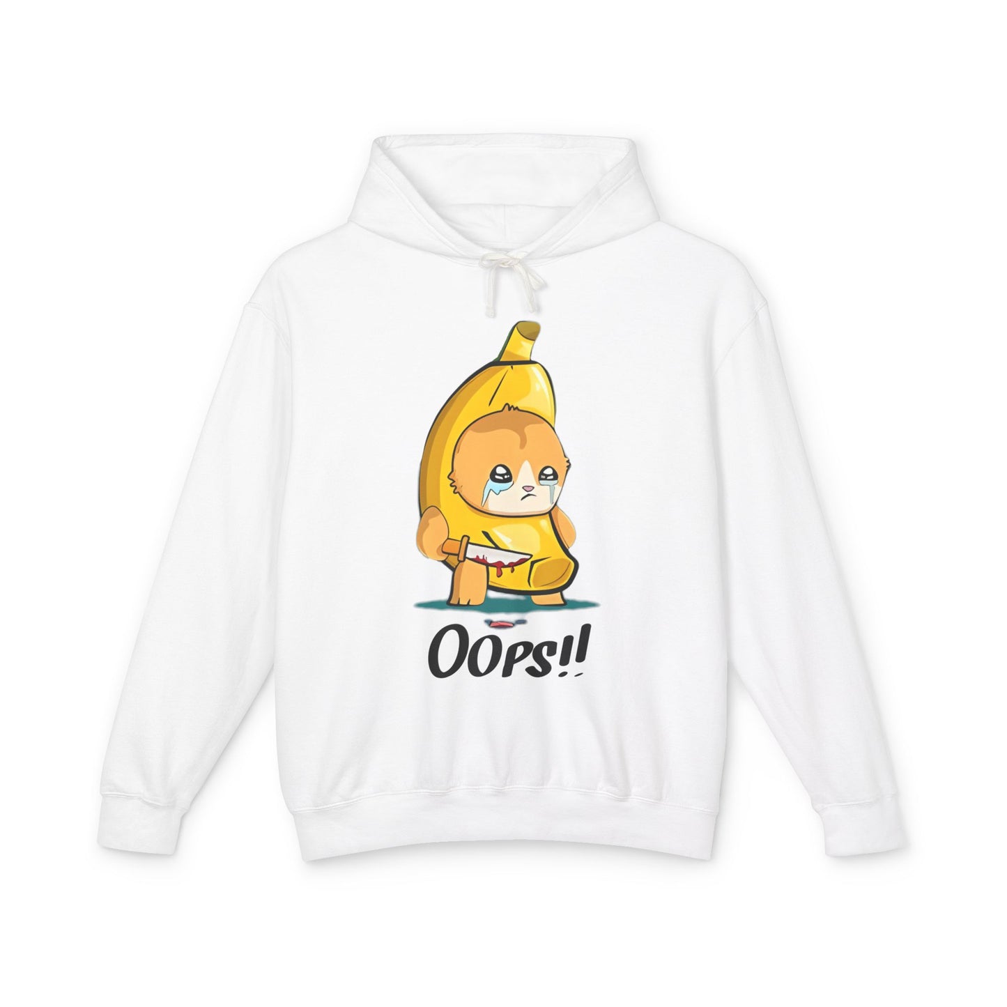 Funny Banana Oops!! Unisex Lightweight Hooded Sweatshirt