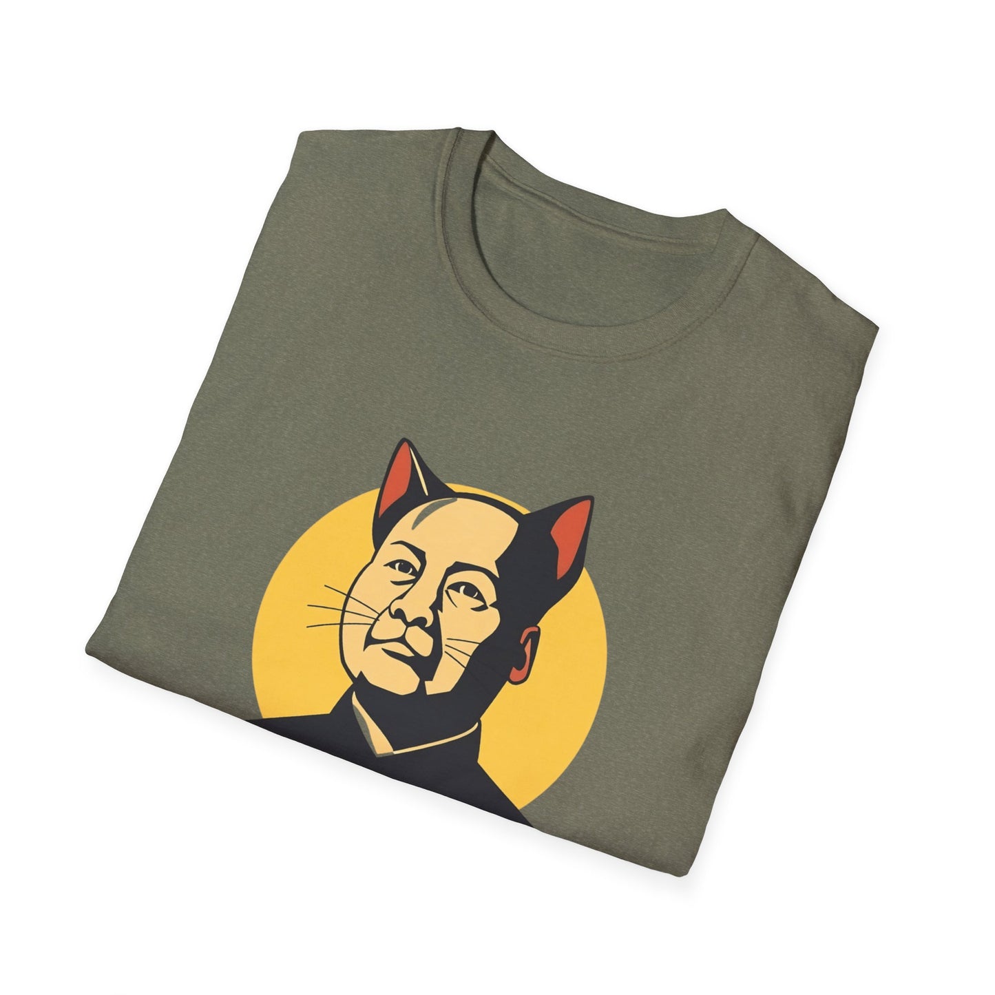 Chairman Meow Unisex Softstyle T-Shirt - Fun Cat Humor Tee for Cat Lovers