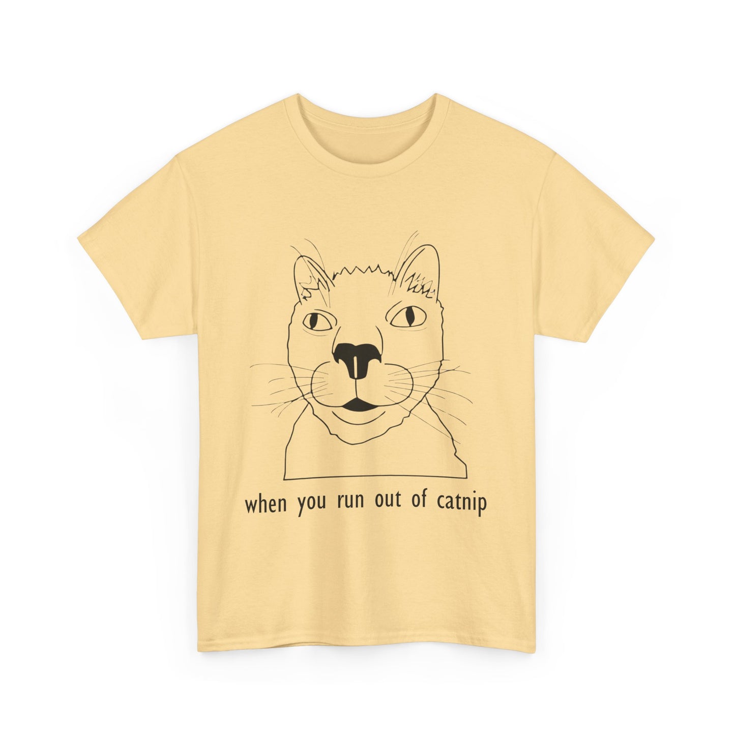 Funny Cat Quote Unisex Heavy Cotton Tee - Perfect Gift for Cat Lovers