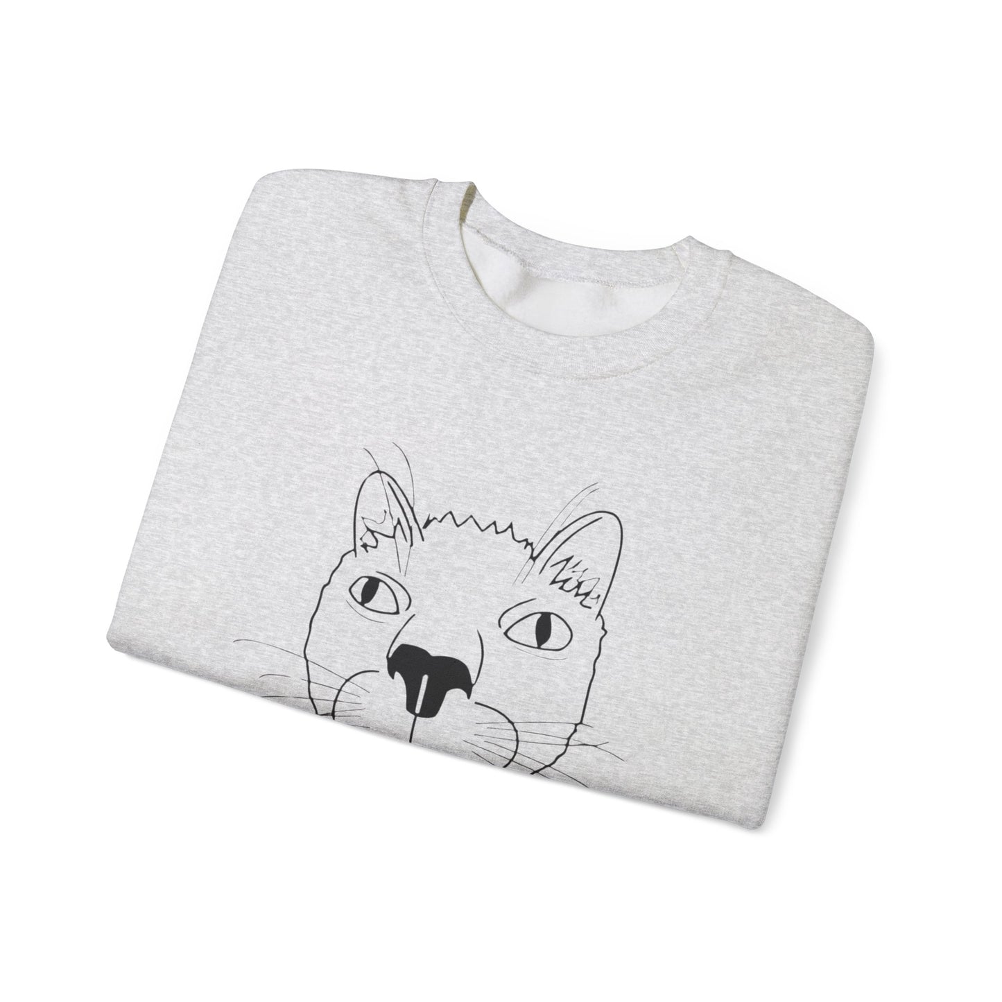 "When You Run Out of Catnip" Funny Cat Sweatshirt  - Unisex Heavy Blend Crewneck