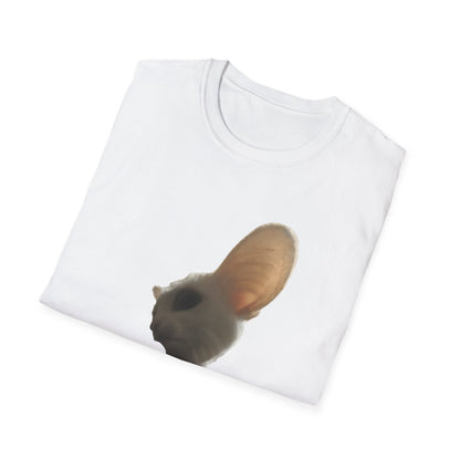 Heard you were 🏳️‍🌈- Cute Feline Graphic Unisex Softstyle T-Shirt – Perfect for Cat Lovers