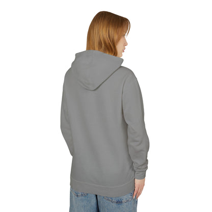 Funny Cat Hoodie - 'Me When They Start Small Talk' - Unisex Lightweight Sweatshirt