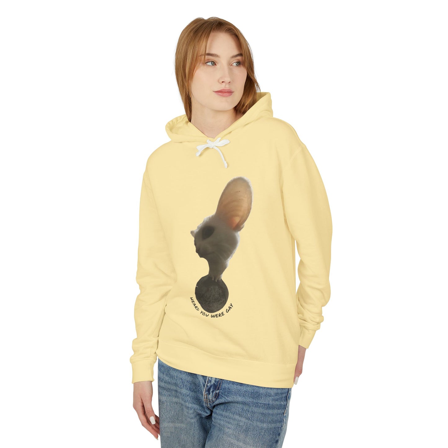 Inspirational Unisex Lightweight Hooded Sweatshirt - "Making You Wonder"