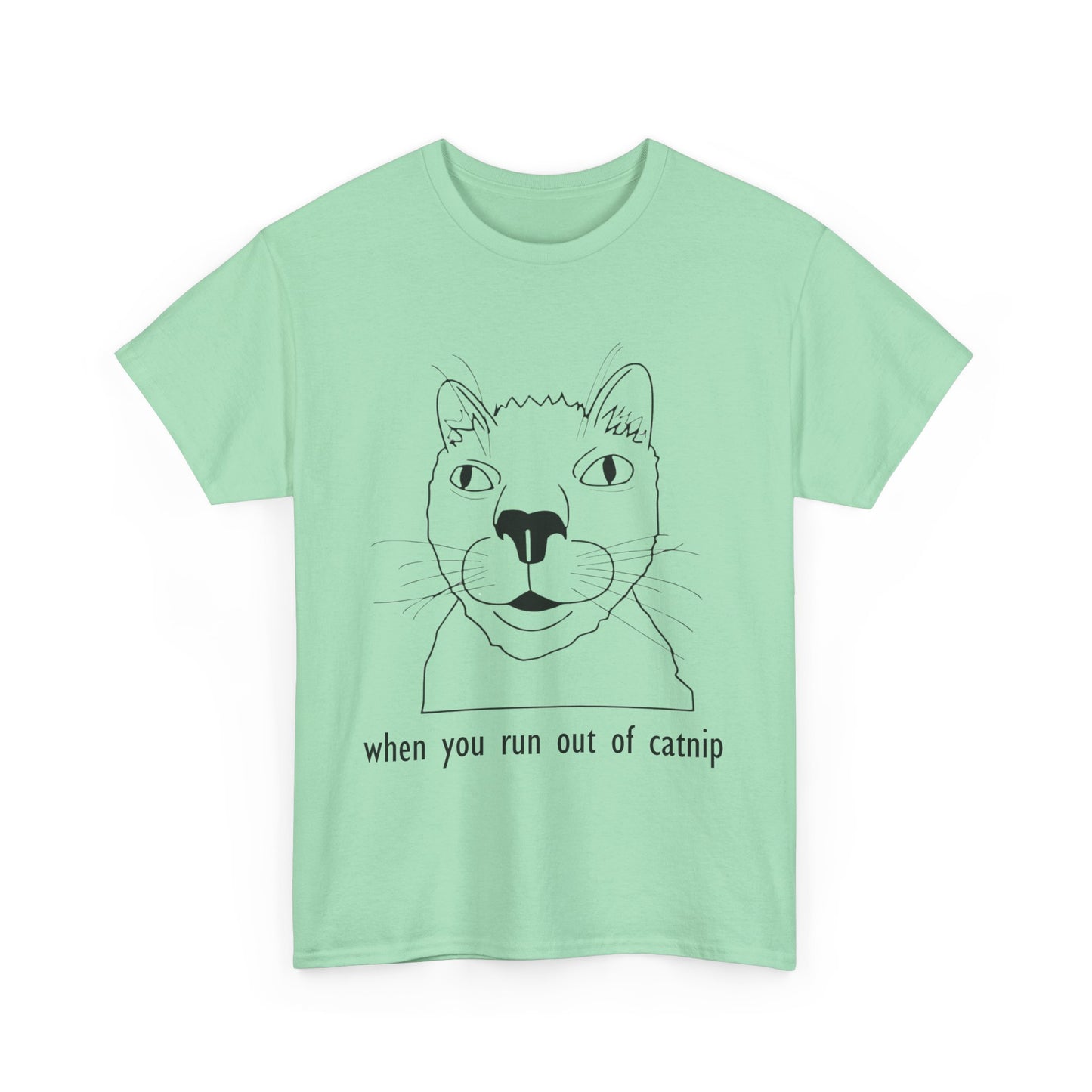 Funny Cat Quote Unisex Heavy Cotton Tee - Perfect Gift for Cat Lovers