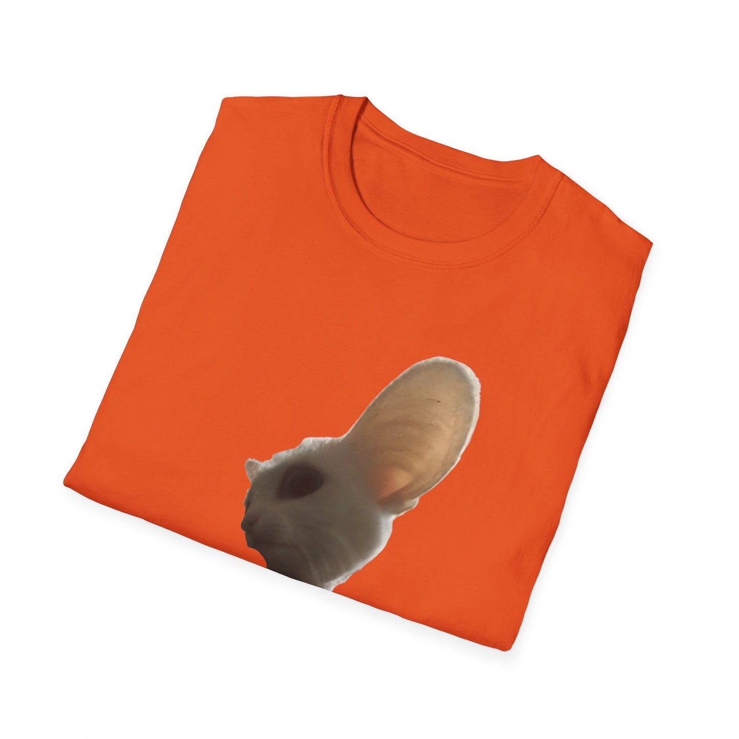 Heard you were 🏳️‍🌈- Cute Feline Graphic Unisex Softstyle T-Shirt – Perfect for Cat Lovers