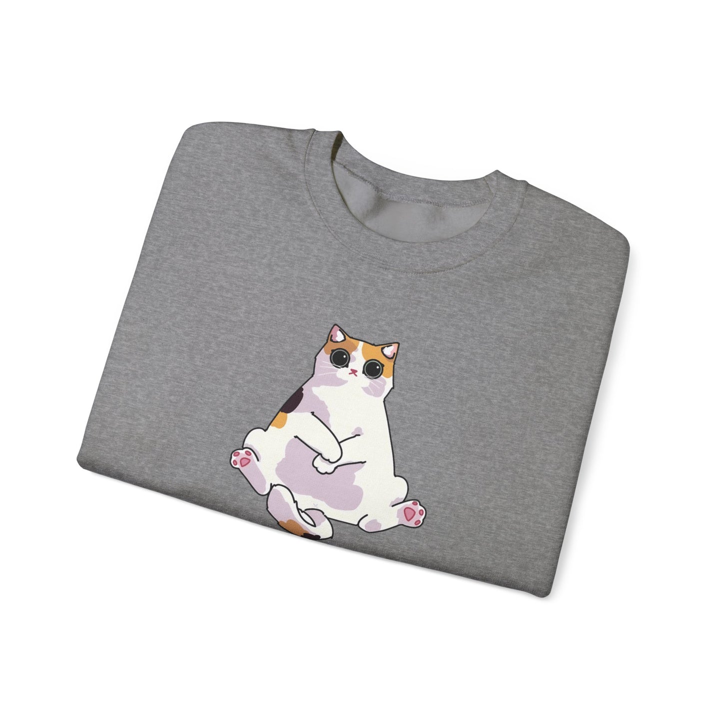 Funny Cat Sweatshirt - "Superpower: Social Anxiety" Unisex Crewneck