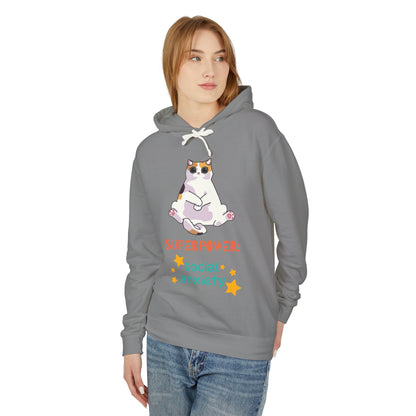 Superpower: Social Anxiety Unisex Lightweight Hooded Sweatshirt