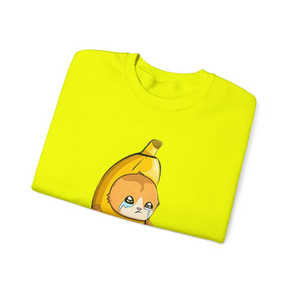 Oops!! Banana Kitty Sweatshirt - Unisex Heavy Blend™ Crewneck