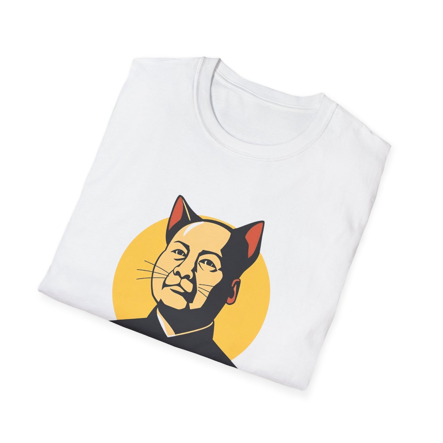 Chairman Meow Unisex Softstyle T-Shirt - Fun Cat Humor Tee for Cat Lovers