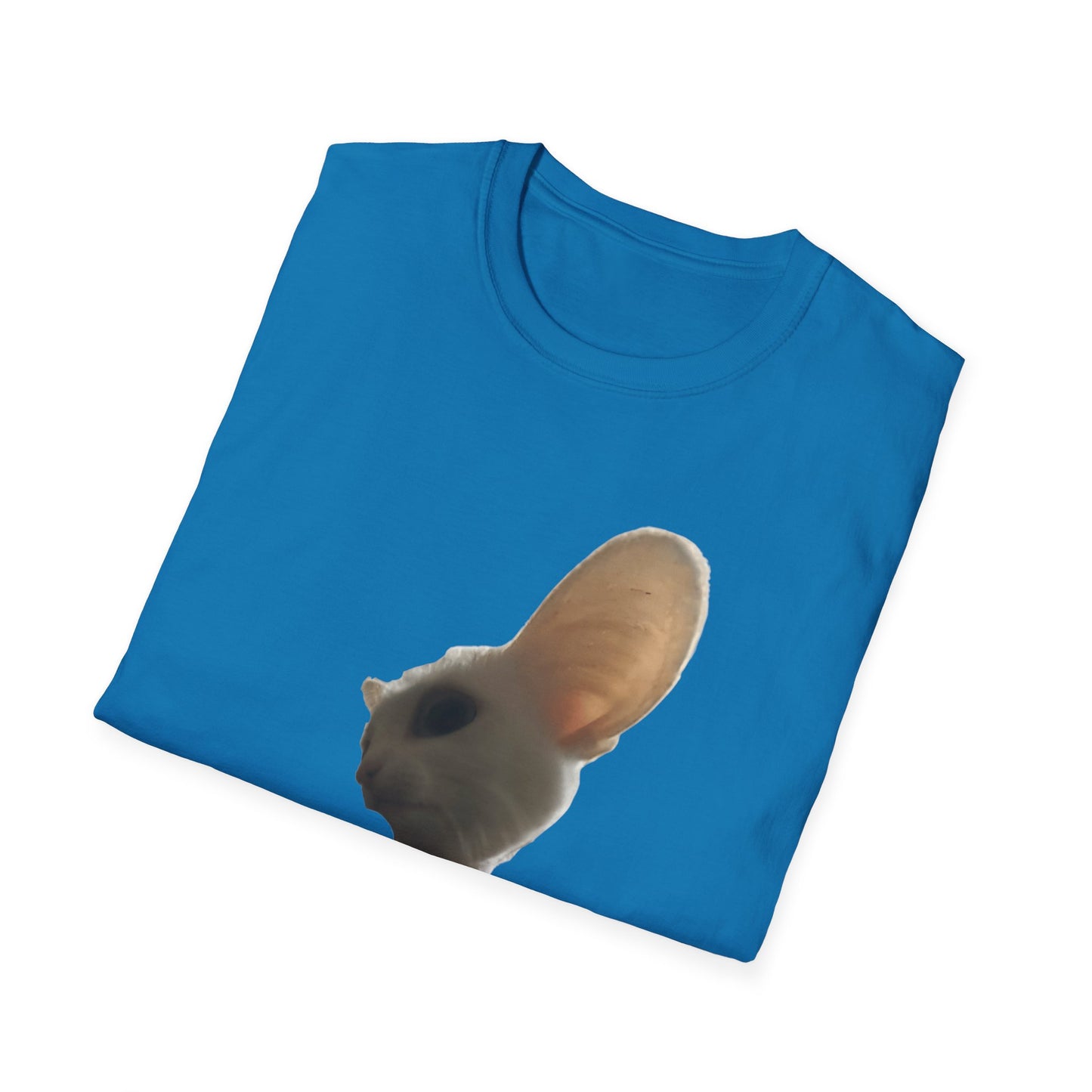 Heard you were 🏳️‍🌈- Cute Feline Graphic Unisex Softstyle T-Shirt – Perfect for Cat Lovers