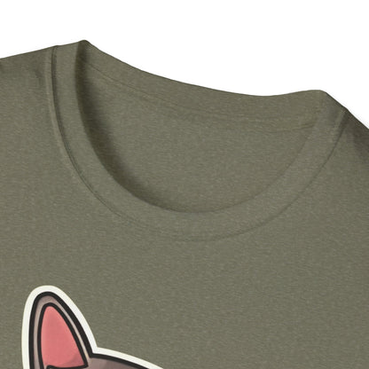 "Me When They Start Small Talk" | Funny Cat Graphic T-Shirt  | Unisex Softstyle Tee
