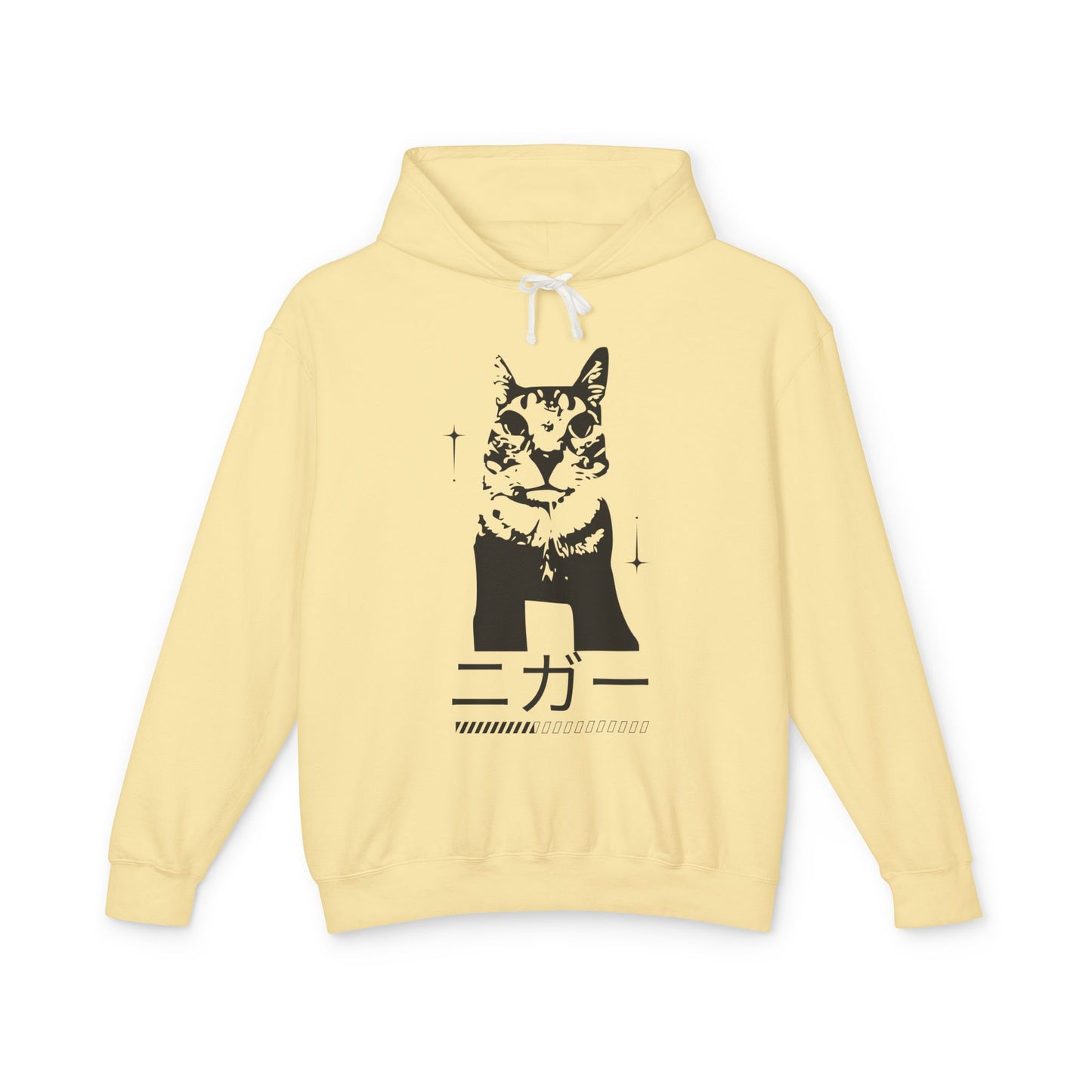 Trendy Cat Graphic Unisex Lightweight Hoodie