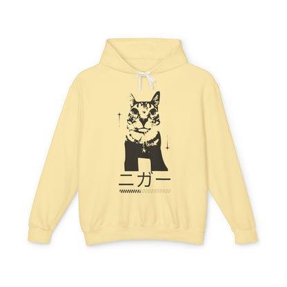 Trendy Cat Graphic Unisex Lightweight Hoodie