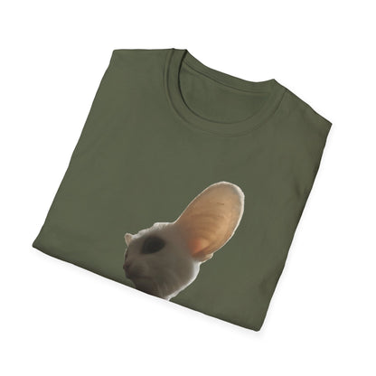 Heard you were 🏳️‍🌈- Cute Feline Graphic Unisex Softstyle T-Shirt – Perfect for Cat Lovers
