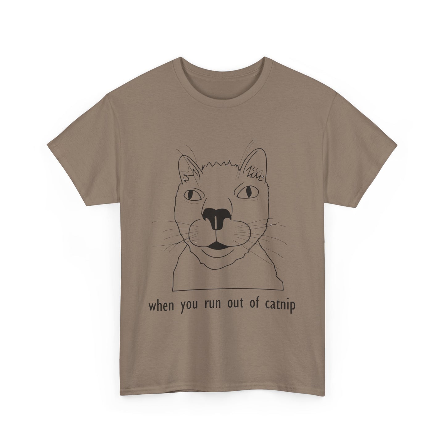 Funny Cat Quote Unisex Heavy Cotton Tee - Perfect Gift for Cat Lovers