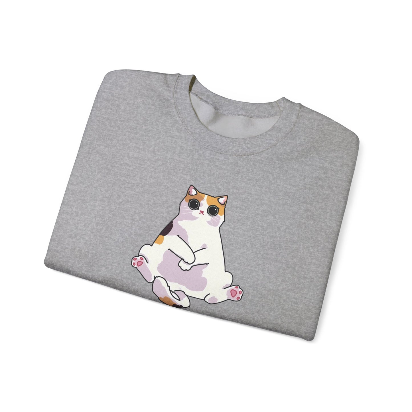 Funny Cat Sweatshirt - "Superpower: Social Anxiety" Unisex Crewneck