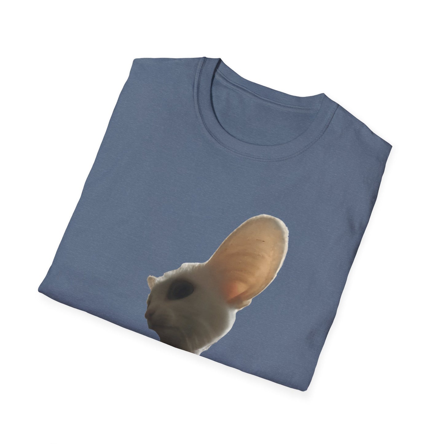 Heard you were 🏳️‍🌈- Cute Feline Graphic Unisex Softstyle T-Shirt – Perfect for Cat Lovers