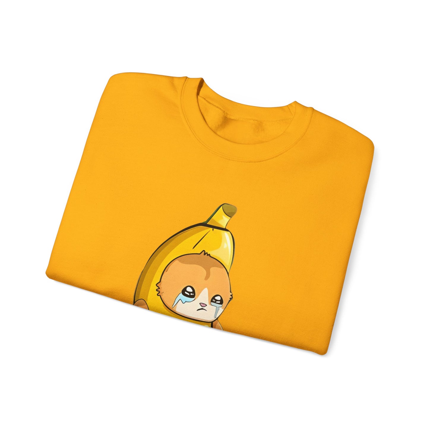 Oops!! Banana Kitty Sweatshirt - Unisex Heavy Blend™ Crewneck