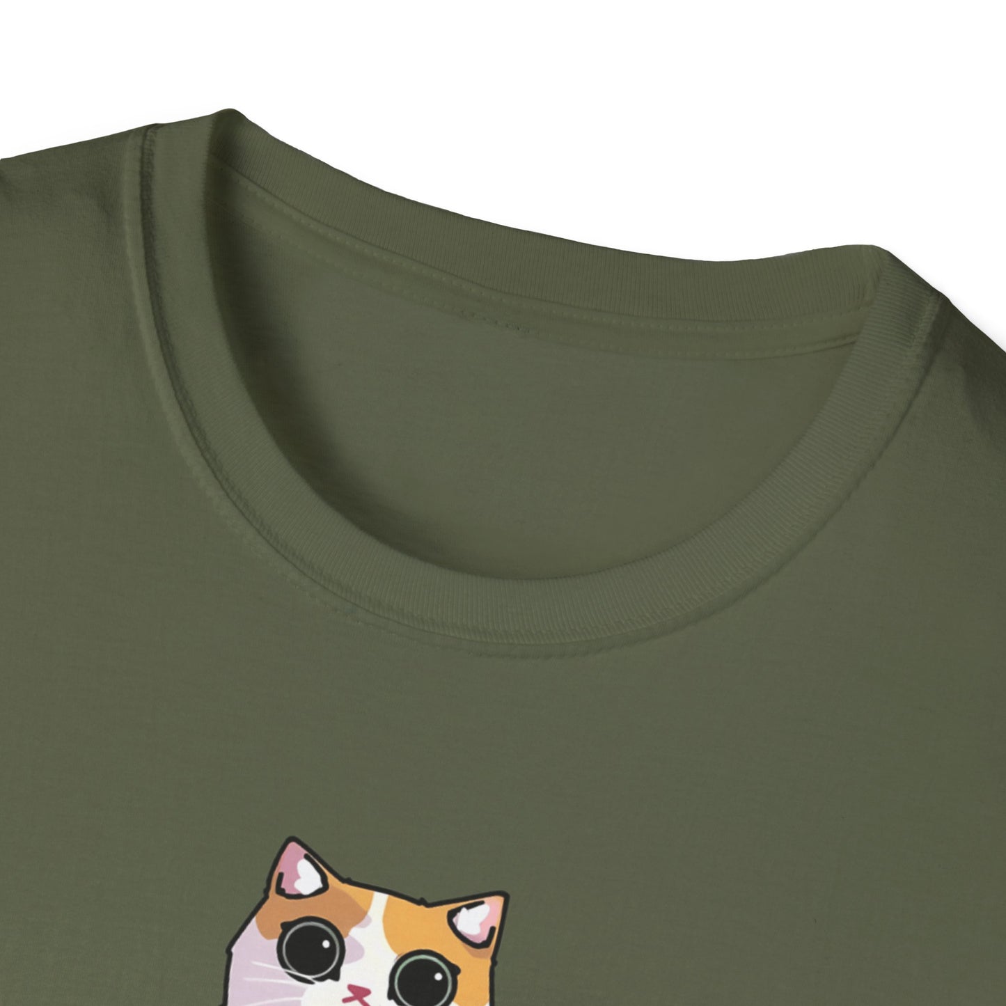 Superpower: Social Anxiety Unisex T-Shirt - Cute Cat Design