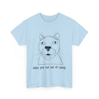 Funny Cat Quote Unisex Heavy Cotton Tee - Perfect Gift for Cat Lovers