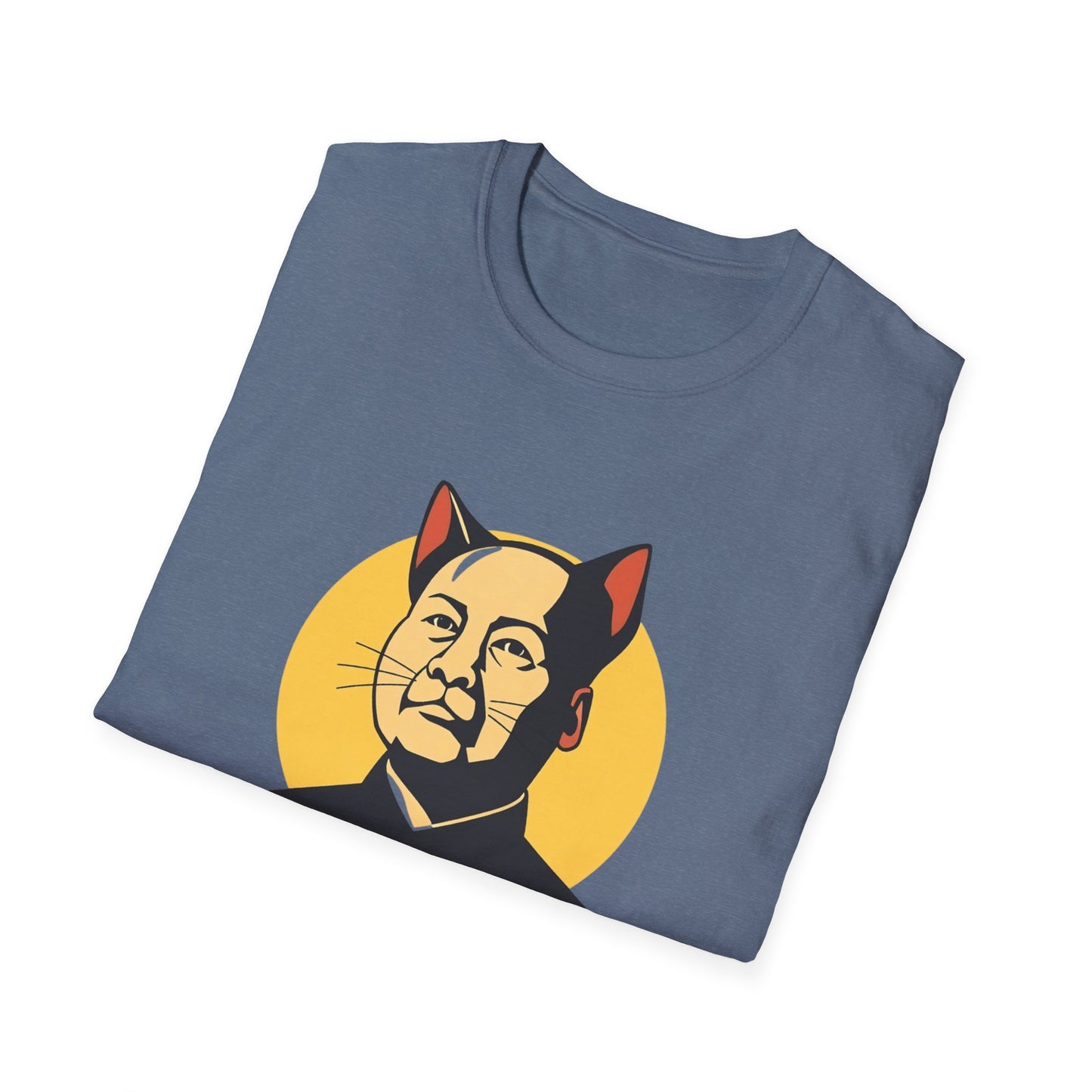 Chairman Meow Unisex Softstyle T-Shirt - Fun Cat Humor Tee for Cat Lovers