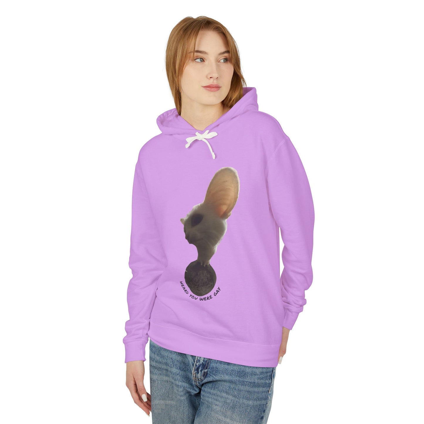 Inspirational Unisex Lightweight Hooded Sweatshirt - "Making You Wonder"