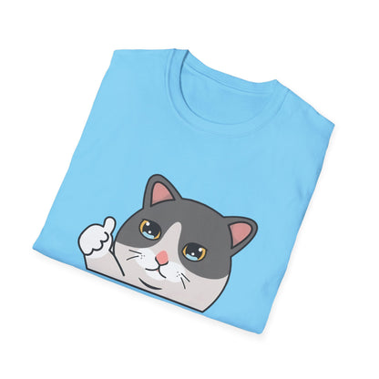 Cute Cat 'Bad Day' Unisex Softstyle T-Shirt - Perfect for Cat Lovers!